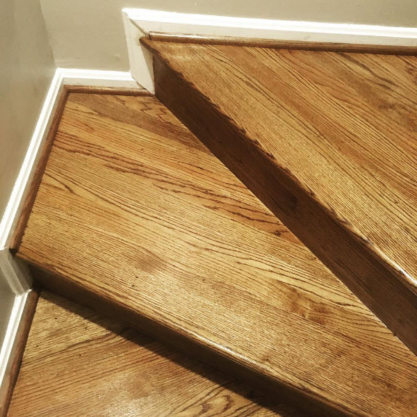 wood stairs, treads, and risers